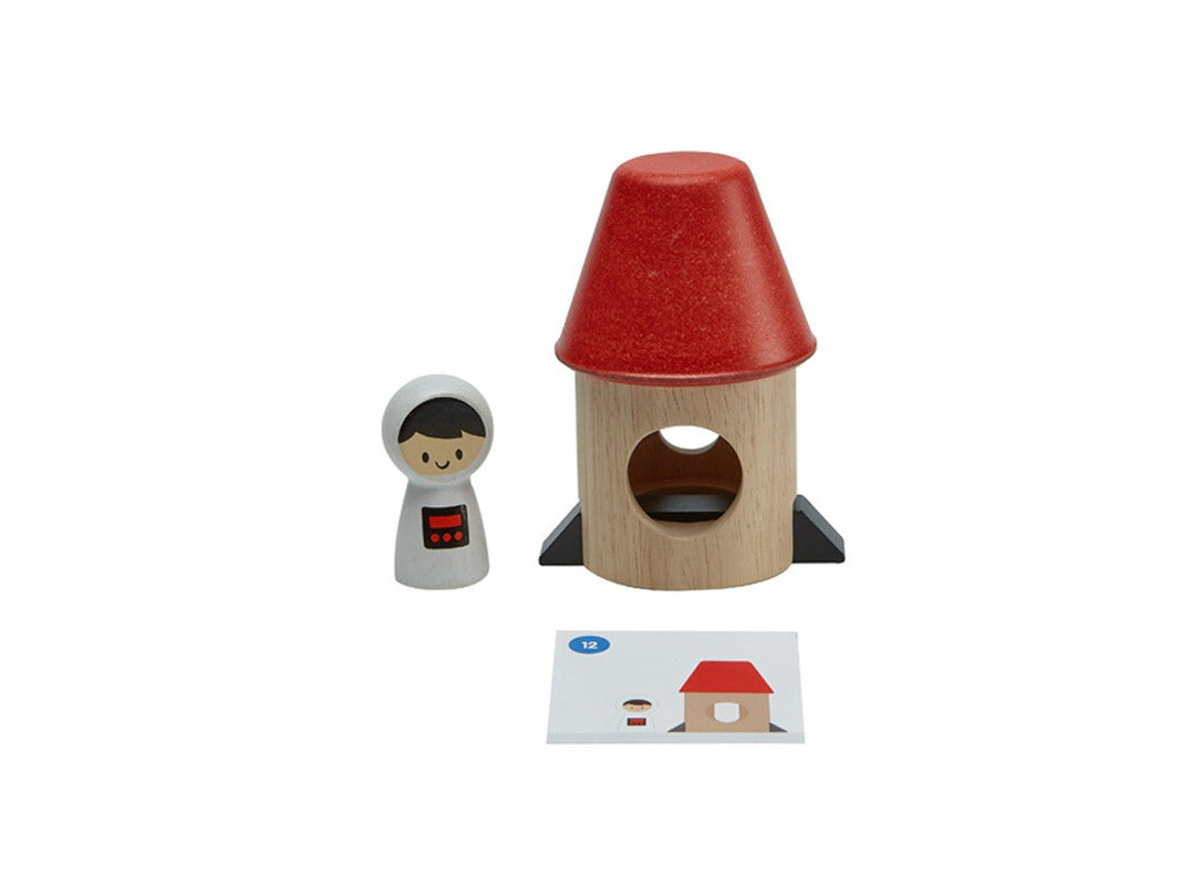 PlanToys Spatial Rocket — Wooden Spatial Awareness Game