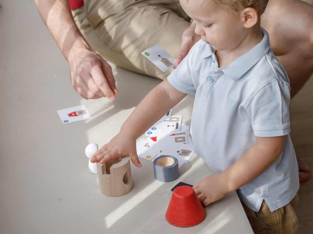 PlanToys Spatial Rocket — Wooden Spatial Awareness Game