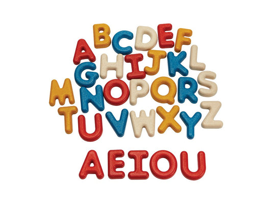 PlanToys Upper Case Alphabet — Wooden Letter Set