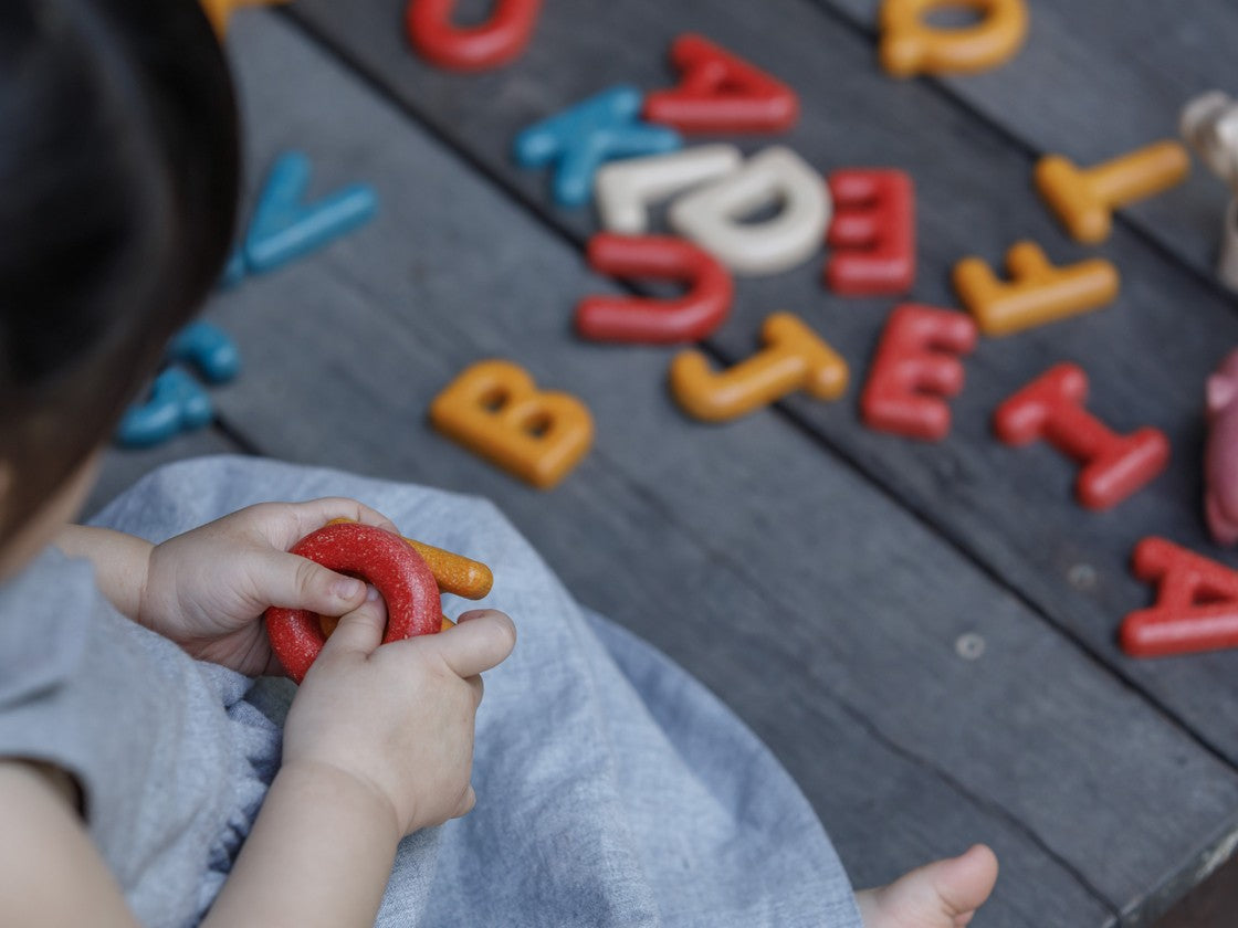PlanToys Upper Case Alphabet — Wooden Letter Set