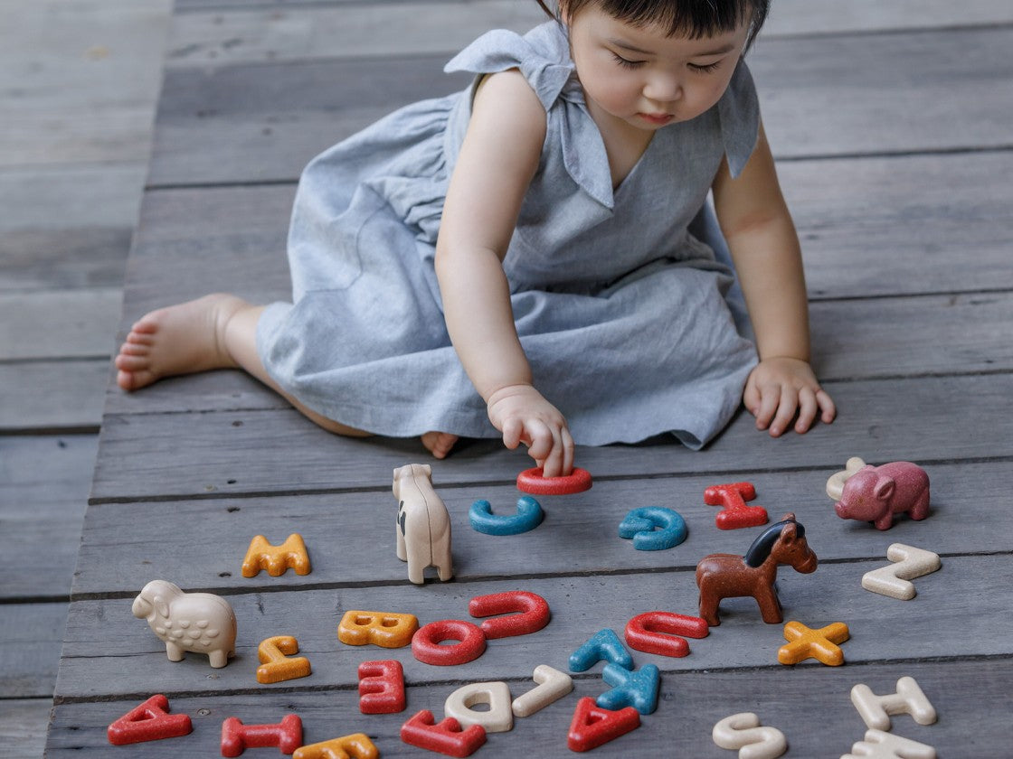 PlanToys Upper Case Alphabet — Wooden Letter Set