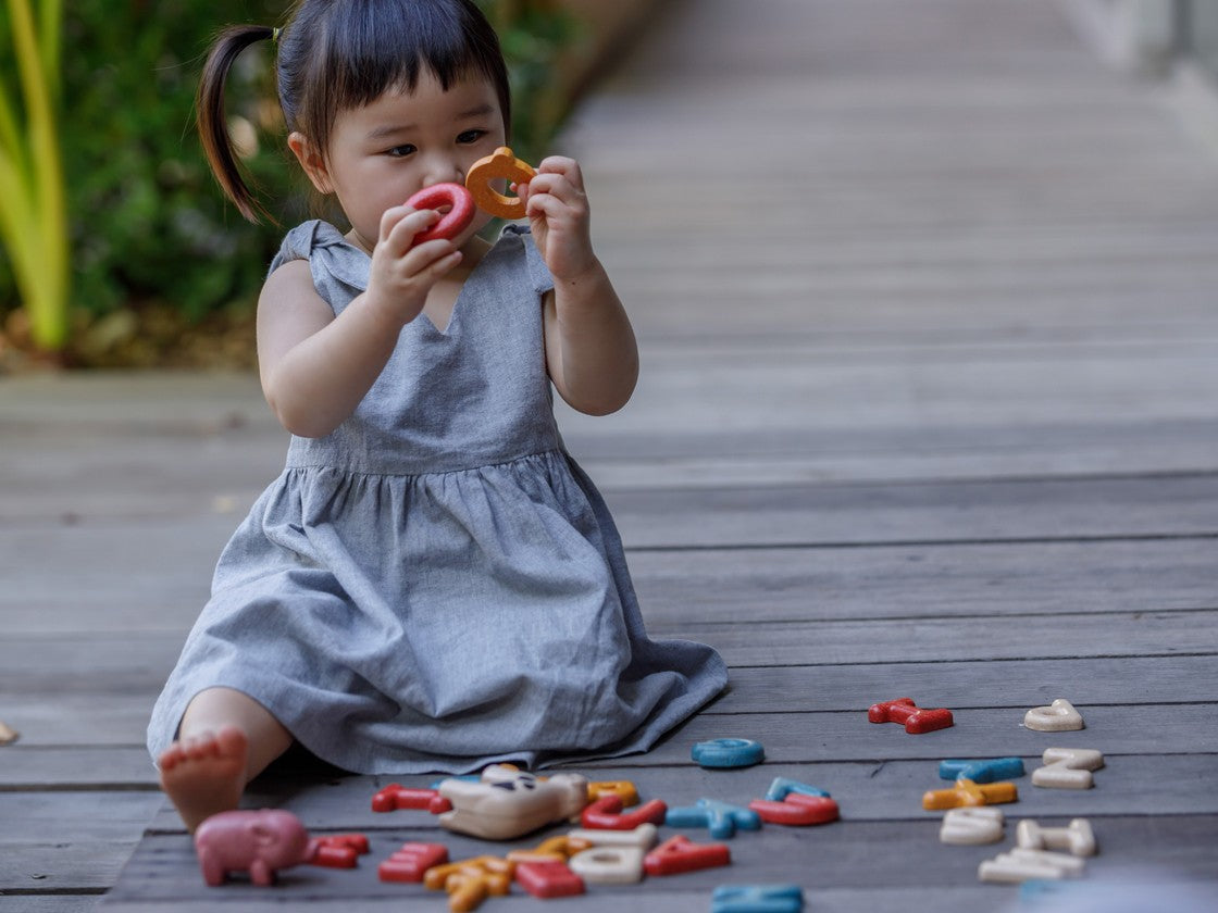 PlanToys Upper Case Alphabet — Wooden Letter Set