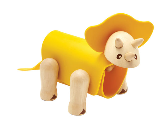 PlanToys D.I.Y. Triceratops — Wooden Dinosaur Building Toy