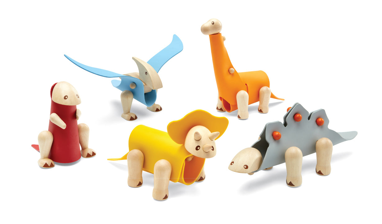 PlanToys D.I.Y. Brachiosaurus — Wooden Dinosaur Building Toy