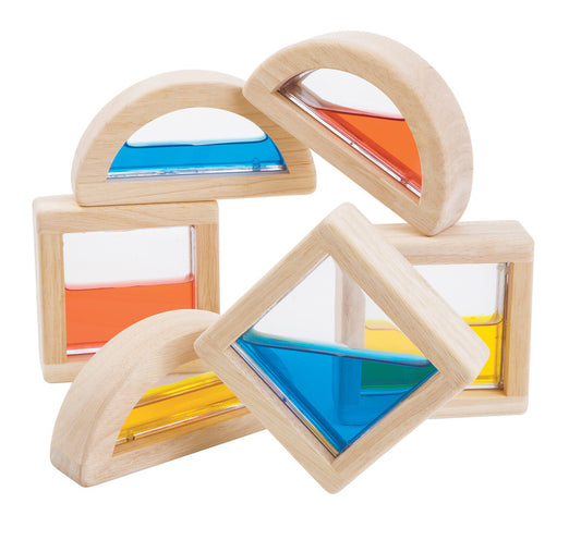 PlanToys Water Blocks — Wooden Sensory Blocks
