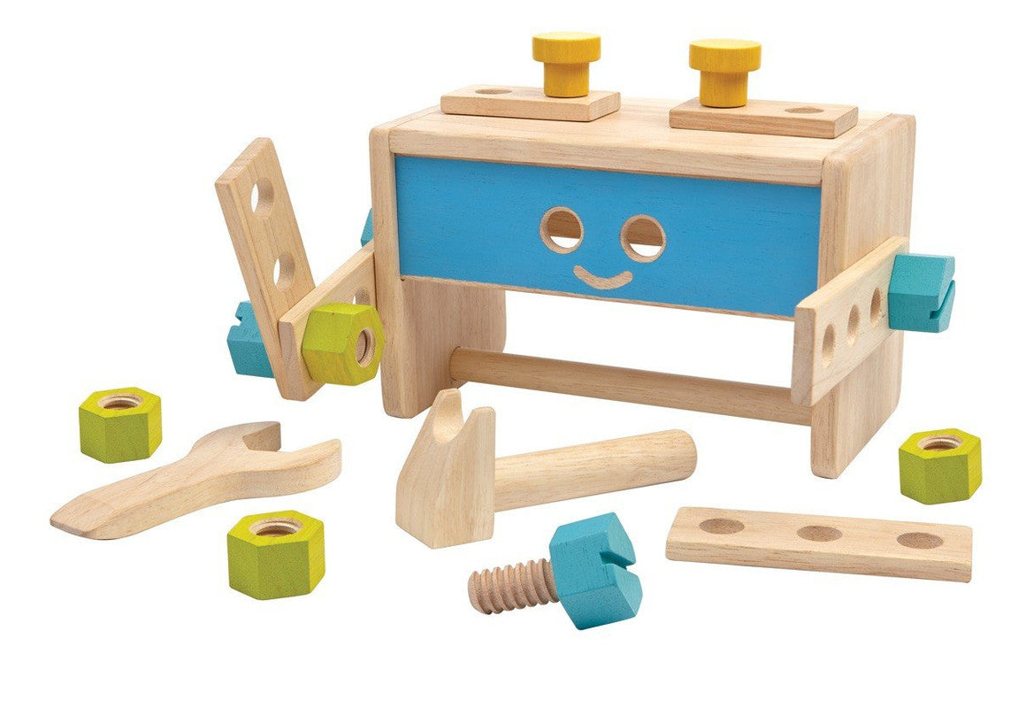 PlanToys Robot Tool Box — Wooden Transforming Tool Set