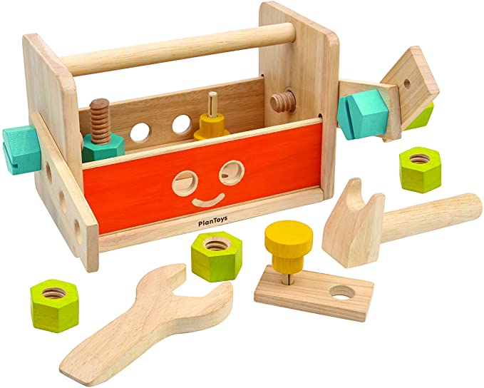 PlanToys Robot Tool Box — Wooden Transforming Tool Set