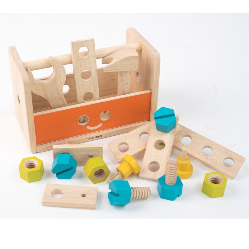 PlanToys Robot Tool Box — Wooden Transforming Tool Set