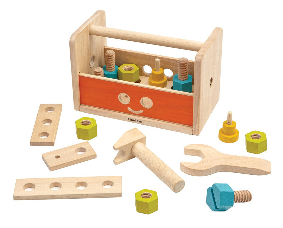 PlanToys Robot Tool Box — Wooden Transforming Tool Set