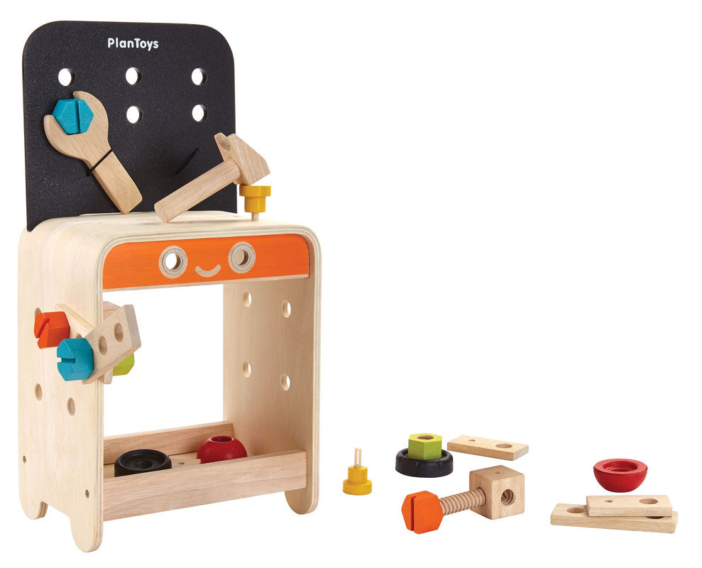 PlanToys Workbench — Wooden Tool Set