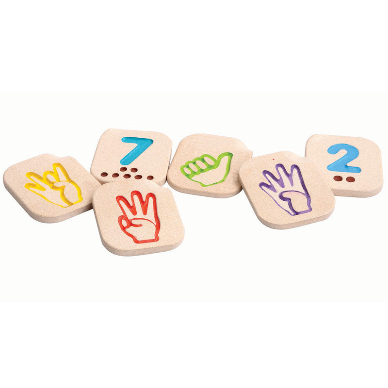 PlanToys Hand Sign Numbers 1 to 10 — Sign Language Learning Toy