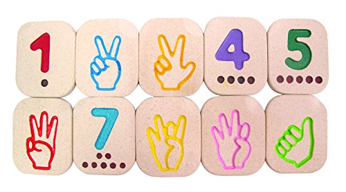 PlanToys Hand Sign Numbers 1 to 10 — Sign Language Learning Toy