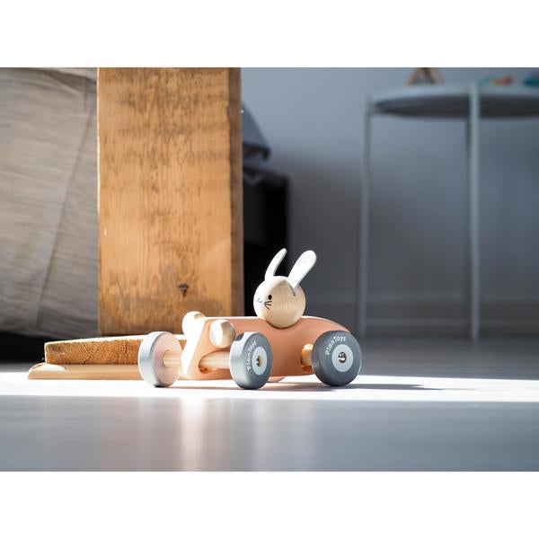 PlanToys Bunny Racing Car — Wooden Toy Vehicle
