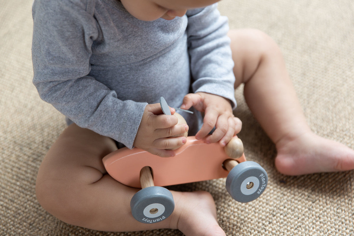 PlanToys Bunny Racing Car — Wooden Toy Vehicle