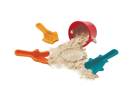 PlanToys Sand Play Set — Wooden Beach Toy