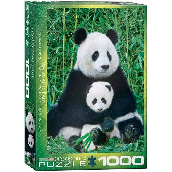 Panda Bear & Baby 1000 Pieces Puzzle