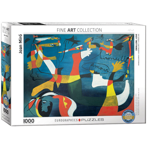 Swallow, Love By Joan Miro 1000 Pieces Puzzle