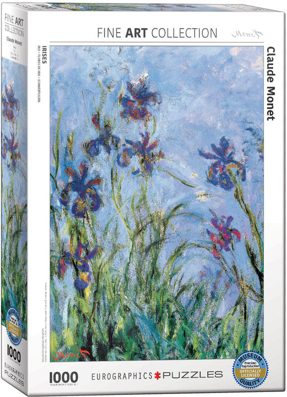 Irises (Detail) by Claude Monet 1000 Pieces Puzzle