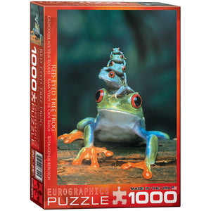 Red Eyed Tree Frog - 1000 Pcs Puzzle