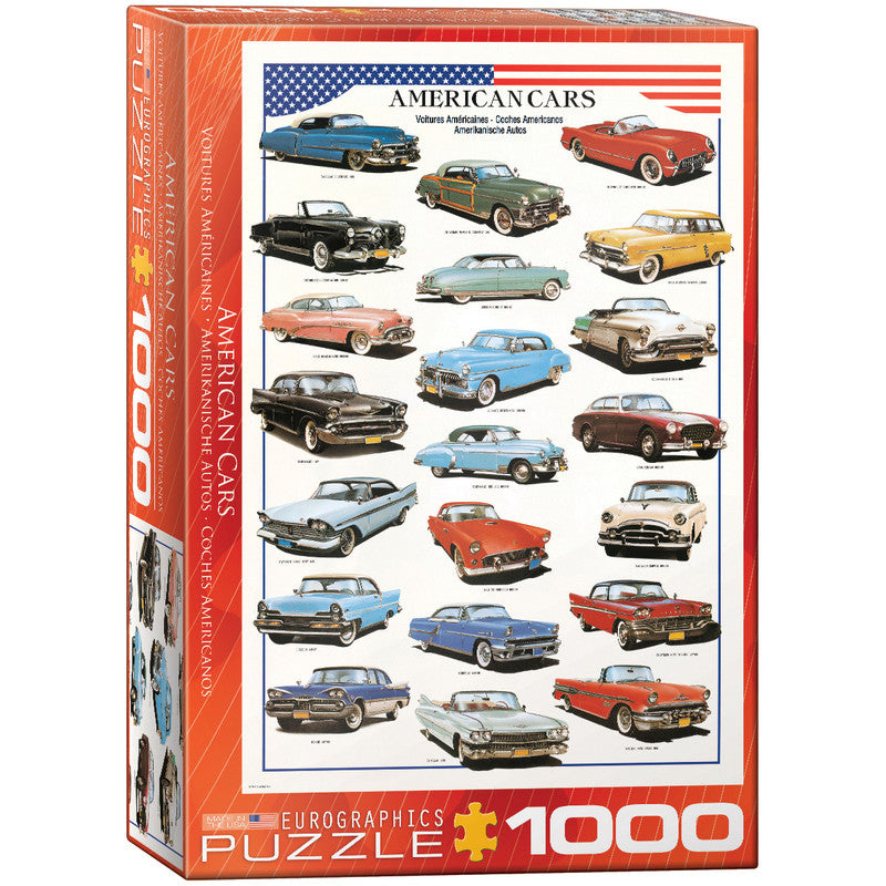 American Cars 1000 Pieces Puzzle