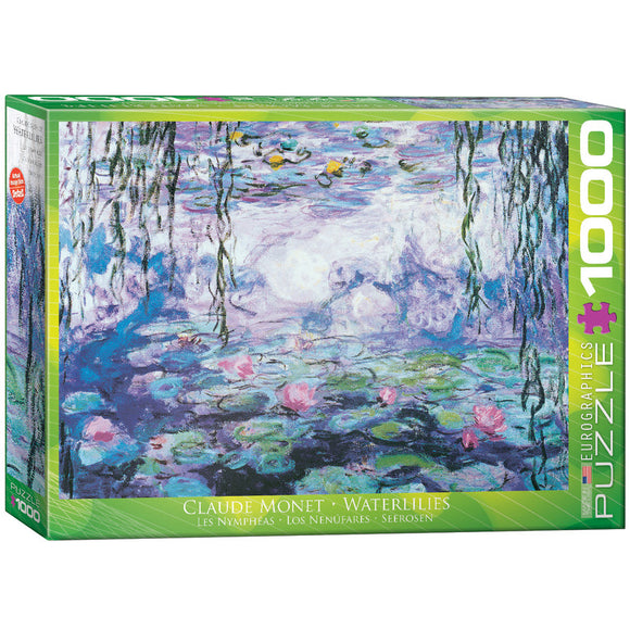 Waterlilies By Claude Monet 1000 Pieces Puzzle