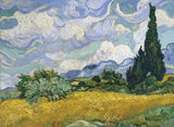 Wheat Field With Cypresses 1000 Pieces Puzzle