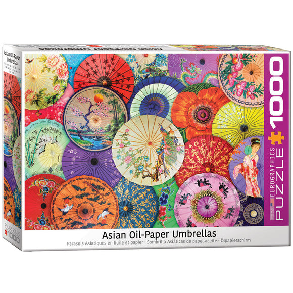 Asian Oil-Paper Umbrellas 1000 Pieces Puzzle