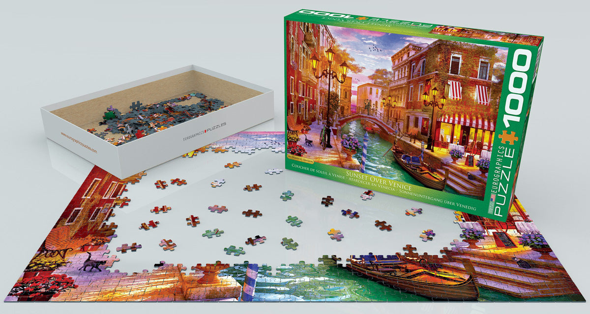 Sunset Over Venice 1000 Pieces Puzzle