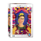 Self Portrait Frame By Frida Kahlo 1000 Pieces Puzzle