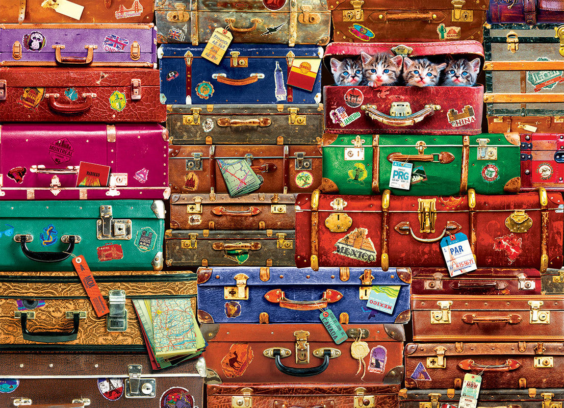 Travel Suitcases 1000 Pieces Puzzle