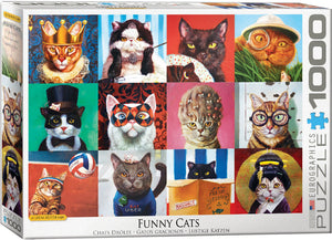 Cat Portraits By Lucia Heffernan - 1000 Pcs Puzzle
