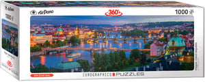 Prague Czech Republic - 1000 Pcs Panoramic Puzzle