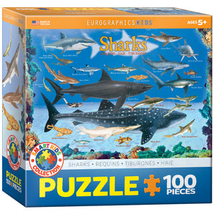 Sharks 100 Pieces Puzzle