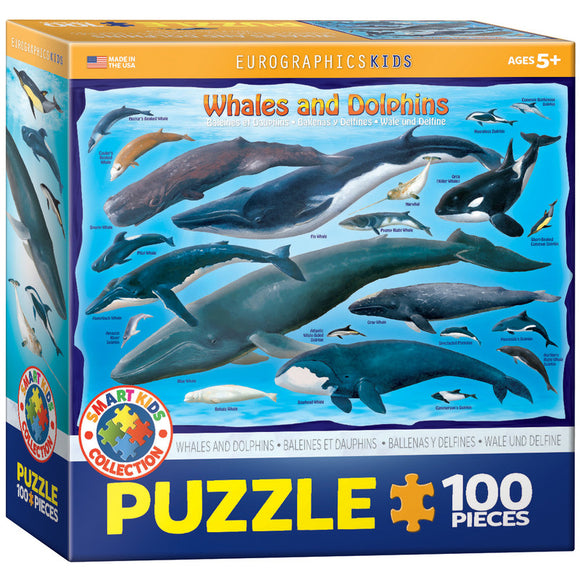 Whales & Dolphins 100 Pieces Puzzle