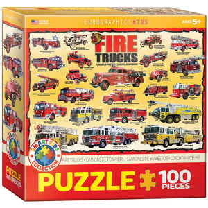 Fire Trucks 100 Pieces Puzzle