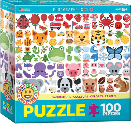 Emoji Colors 100 Pieces Puzzle