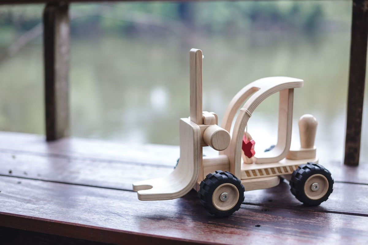 PlanToys Forklift — Wooden Toy Vehicle