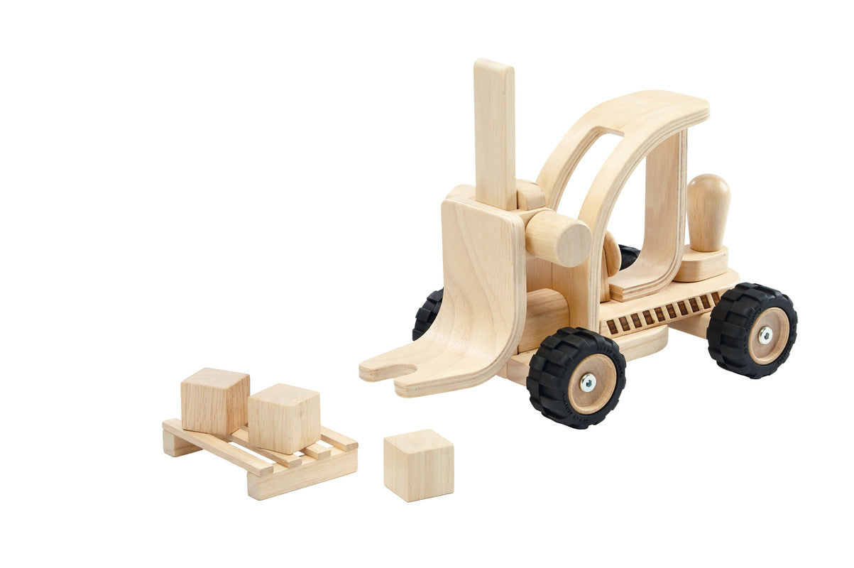 PlanToys Forklift — Wooden Toy Vehicle