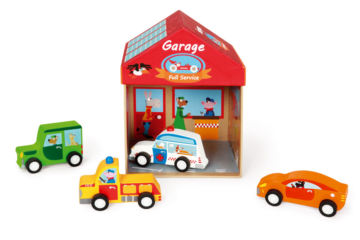 Play Box Garage 2-In-1 - Mix + Play