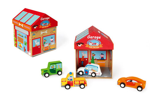 Play Box Garage 2 في 1 - مزيج + تشغيل