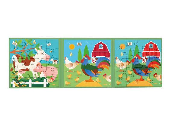Magnetic Puzzle Book To Go - Farm 