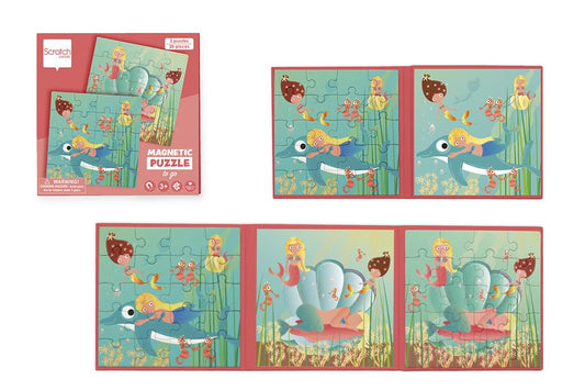 Mermaids Magnetic Puzzle Book To Go