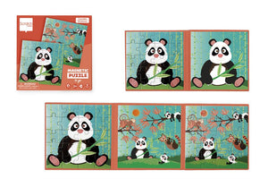 Panda 20 Pcs Magnetic Puzzle Book To Go