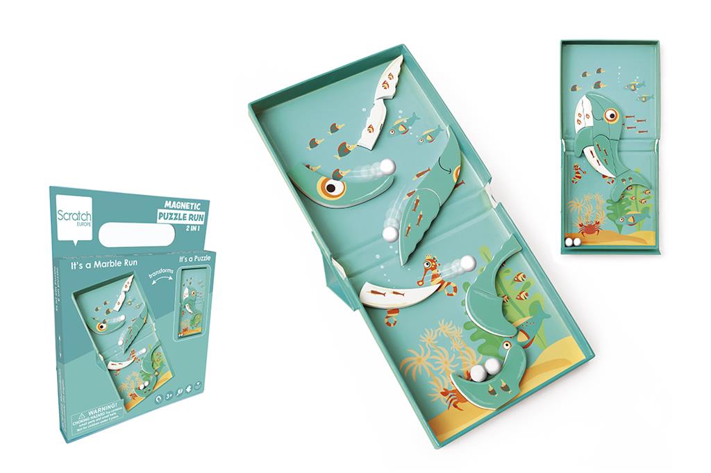 Whale 9 Pcs Magnetic Puzzle Run