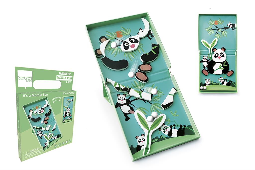 Panda 11 Pcs Magnetic Puzzle Run