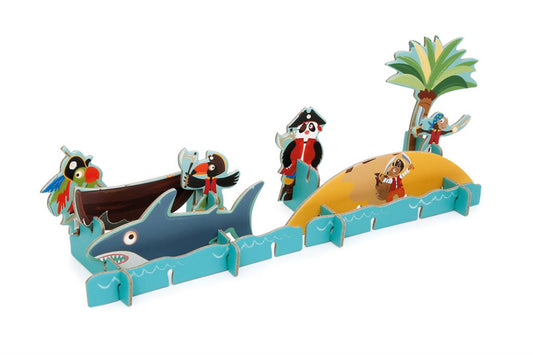 36Pcs: 3D Pirate 
