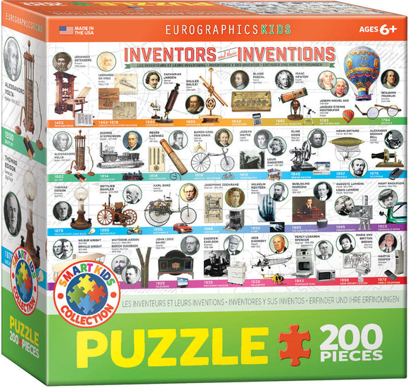Inventors And Their Inventions200Pieces Puzzle