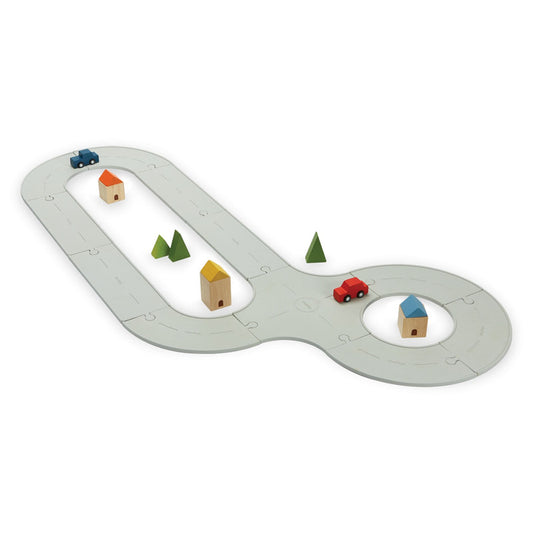PlanToys Road & Rail — Rubber Track Set