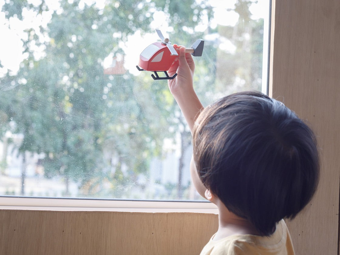 PlanToys Helicopter — Wooden Toy Vehicle