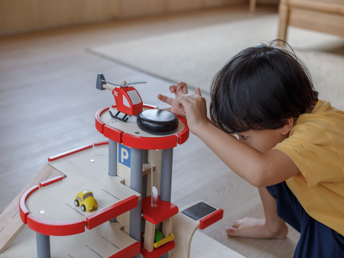 PlanToys Helicopter — Wooden Toy Vehicle